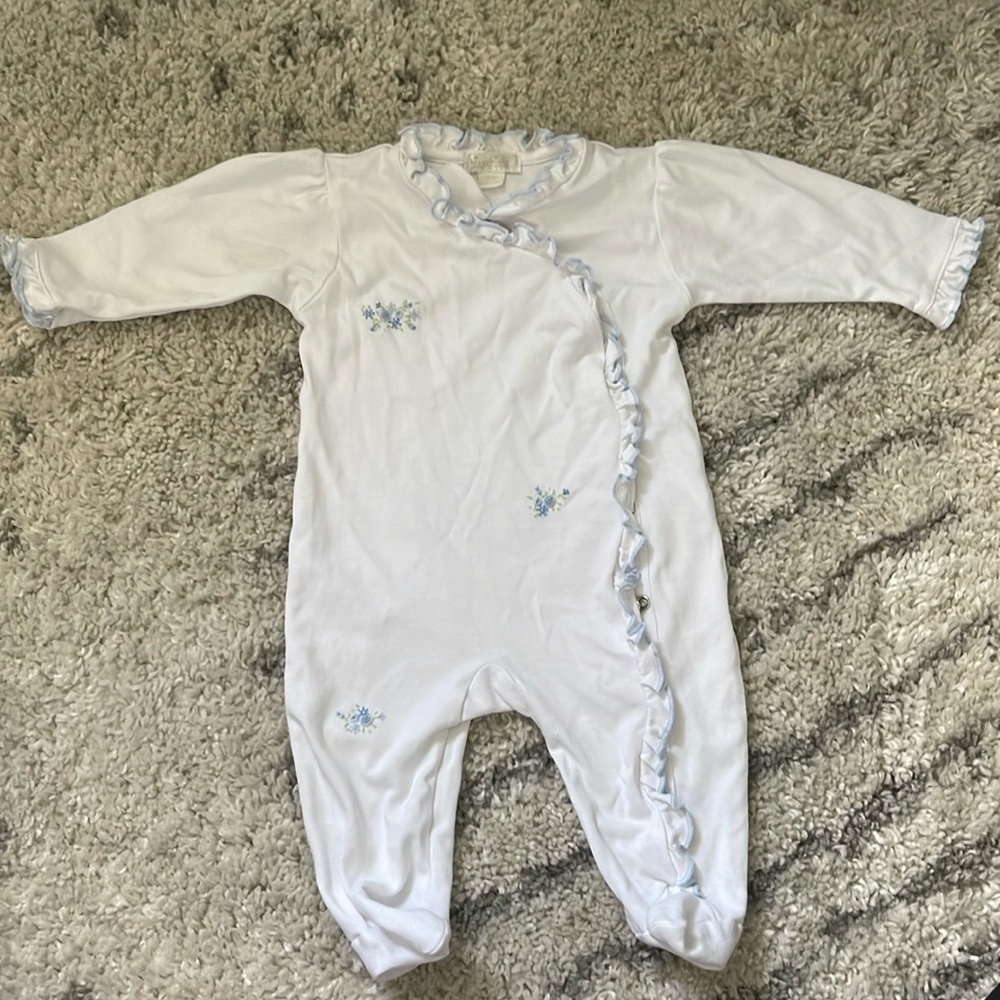 Kissy kissy one piece footie size 3-6 months